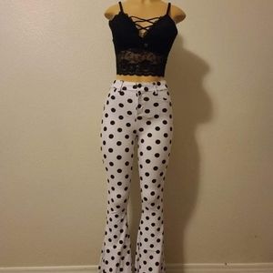 Women polka dot pants